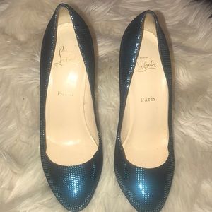 AUTHENTIC Christian Louboutin Blue heels 39.5